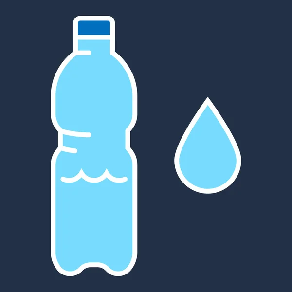 Wektor Logo prosty szablon woda gazowana — Wektor stockowy