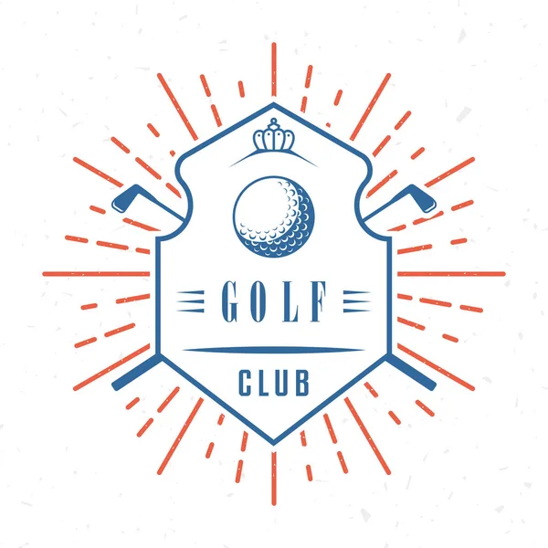 Vector Retro Ilustración de Golf Badge — Vector de stock