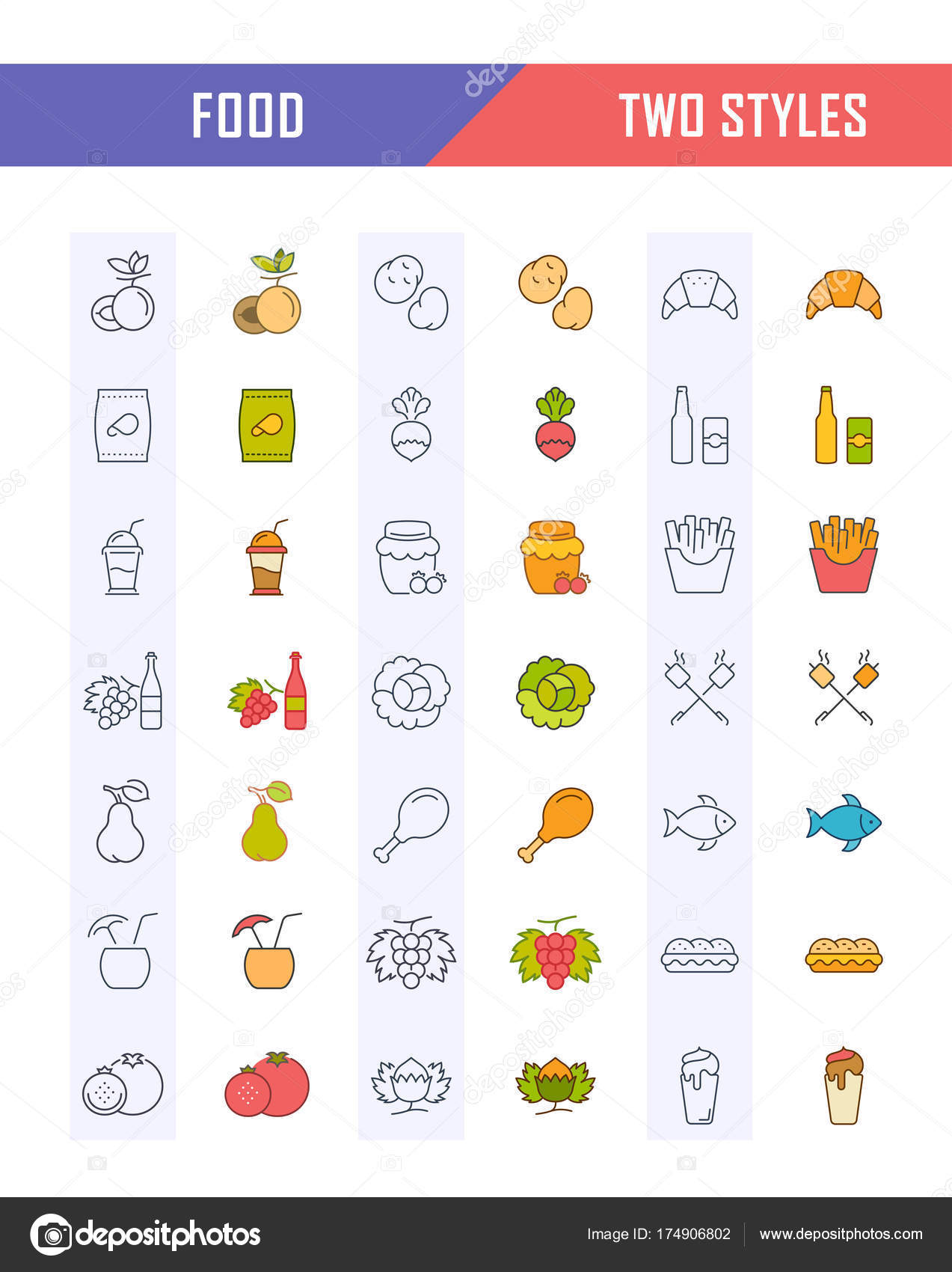 100 Line アイコン 食べ物 食べ物の写真