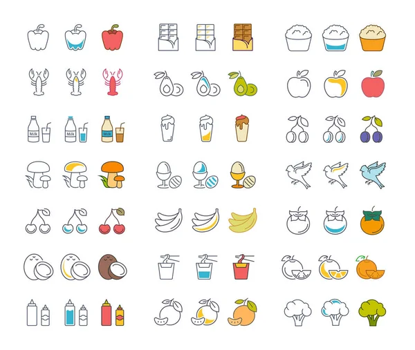 Satır simgeler yemek ayarla