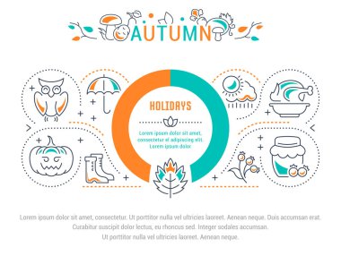 Web sitesi Banner ve açılış sayfası sonbahar.