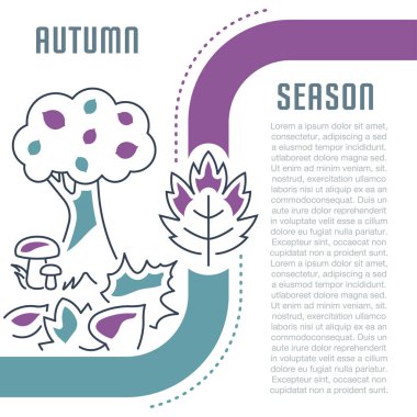 Web sitesi Banner ve sonbahar sezonunun açılış sayfası.