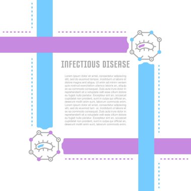 Web sitesi Banner ve açılış sayfası bulaşıcı hastalık.