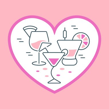 Web sitesi Banner ve açılış sayfası kokteyller.