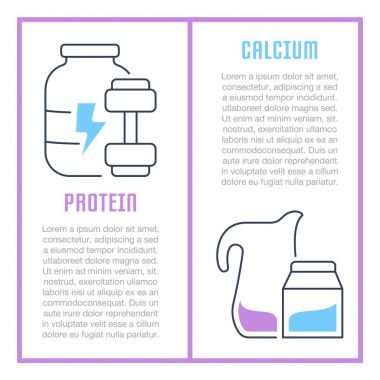 Web sitesi Banner ve açılış sayfası süt ürünleri.