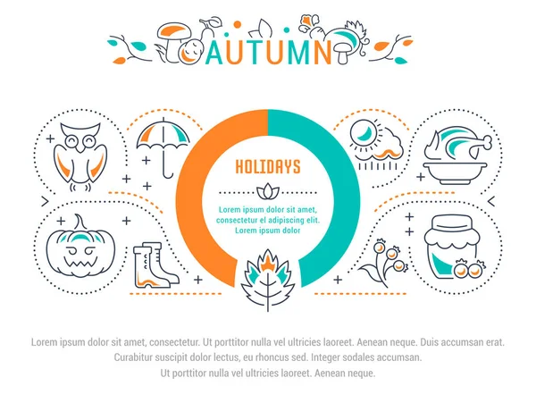 Web sitesi Banner ve açılış sayfası sonbahar.