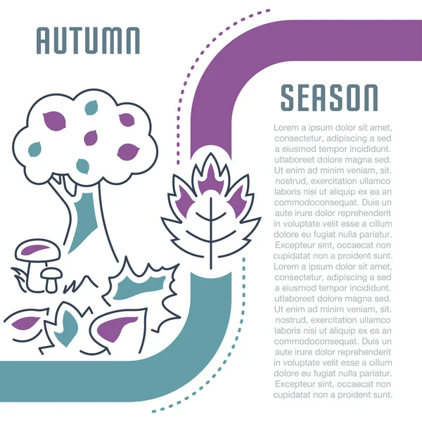 Web sitesi Banner ve sonbahar sezonunun açılış sayfası.