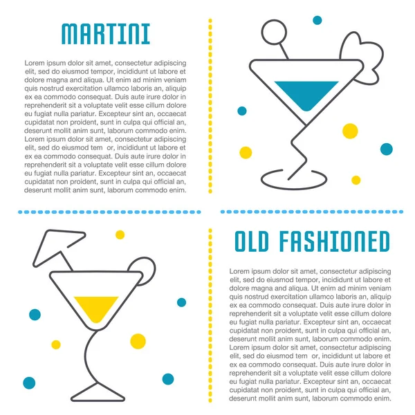 Website Banner and Landing Page of Cocktails.