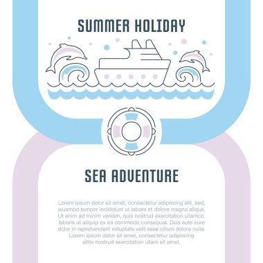 Web sitesi Banner ve açılış sayfası yaz tatil.