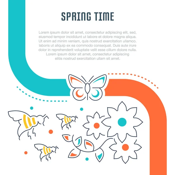 Website Banner and Landing Page of Spring Time.