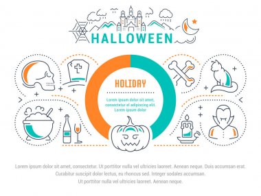 Web sitesi Banner ve Cadılar Bayramı açılış sayfası.