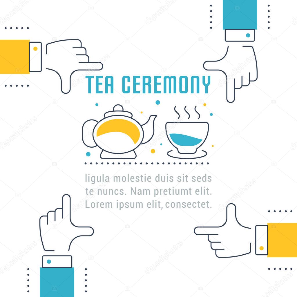 Website Banner and Landing Page of Tea Ceremony.