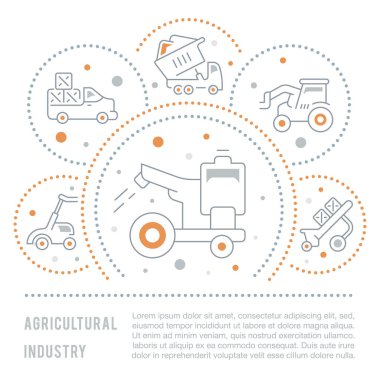 Web sitesi Banner ve açılış sayfası Tarım sanayi.