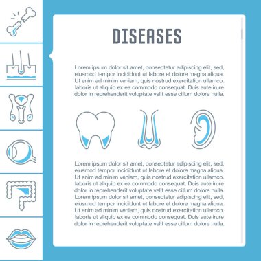 Web sitesi Banner ve açılış sayfası hastalıkların.