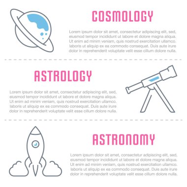 Web sitesi Banner ve açılış sayfası bilim.