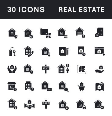 Emlak Simgelerinin Basit Simgeleri