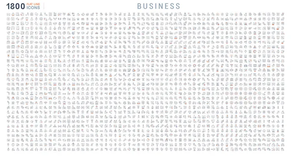 Колекційні лінійні значки бізнесу — стоковий вектор