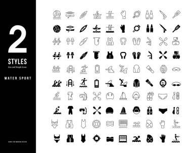 Su Sporunun Basit Satır Simgeleri