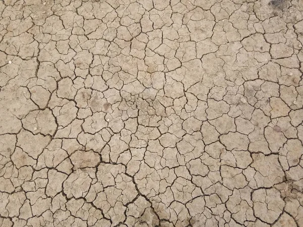 干旱的背景 肮脏的地面 全框干裂土地面 — 图库照片
