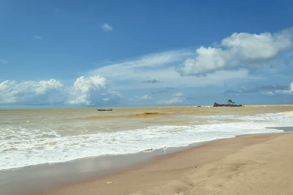 África Costa Oro Donde Mar Está Coloreado Por Arena Playa — Foto de Stock