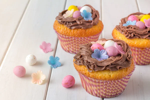 Ostern Cupcakes horizontal — Stockfoto