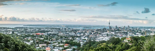 Auckland City ve Mount Eden Auckland limandan Panoraması 