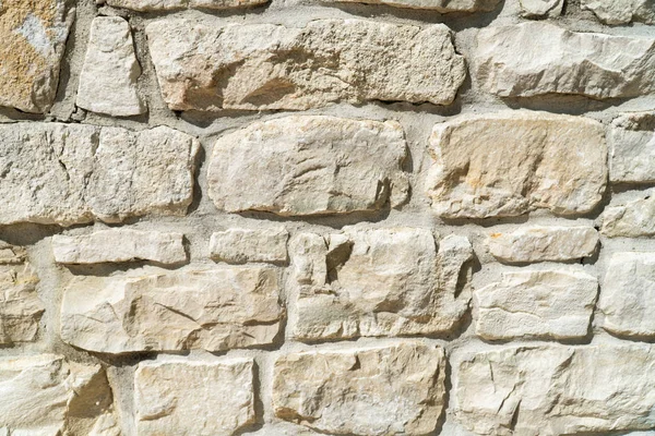 Закрытие Естественной Цветной Каменной Стены Фон — стоковое фото