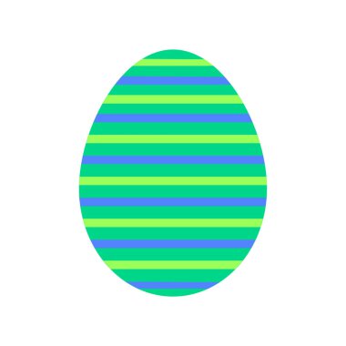 Bu Paskalya yumurtası. Beyaz arkaplanda sevimli illüstrasyon.