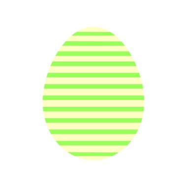 Bu Paskalya yumurtası. Beyaz arkaplanda sevimli illüstrasyon.