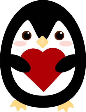 Bu kalbi olan bir penguen.