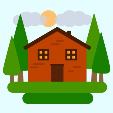 Bu evin bir çizimi.