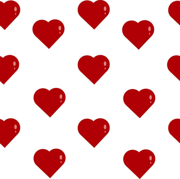 Beyaz zemin üzerinde kırmızı kalp balonları, kurdeleler ve zarfların kusursuz deseni var. Paket kağıdı.