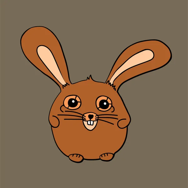 Niedliches Kaninchen Mit Ohren Illustration — Stockfoto