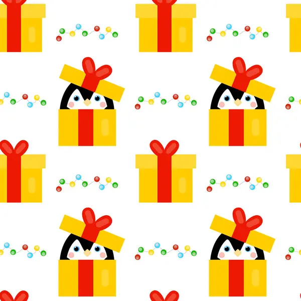 seamless pattern with christmas presents