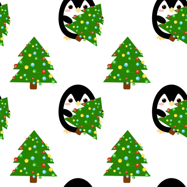 seamless pattern with cartoon animals,