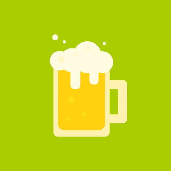 Becher Bier Ikone Illustration Design — Stockfoto