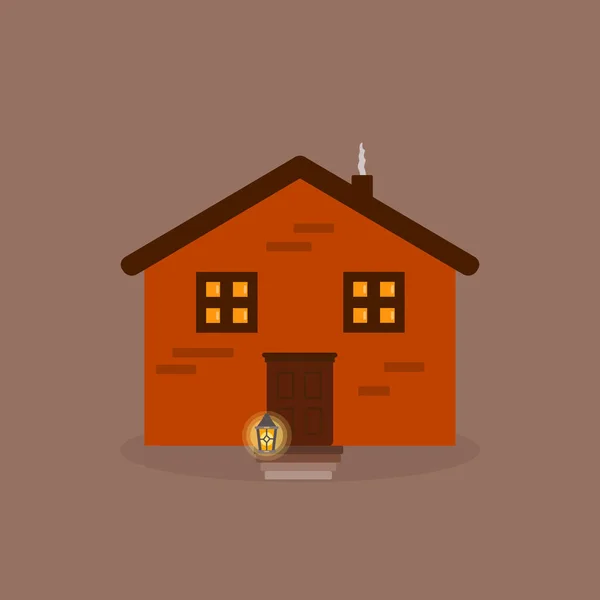 Casa Com Uma Janela Símbolo Casa — Fotografia de Stock
