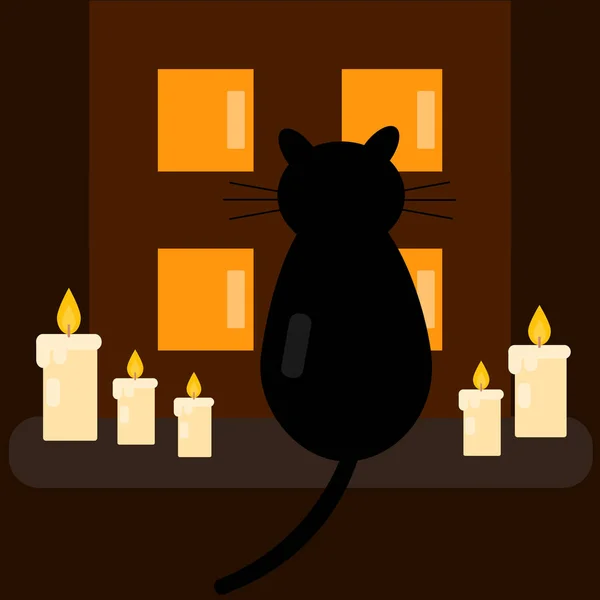 kedi çizgi film simgesi vektör illüstrasyonu 