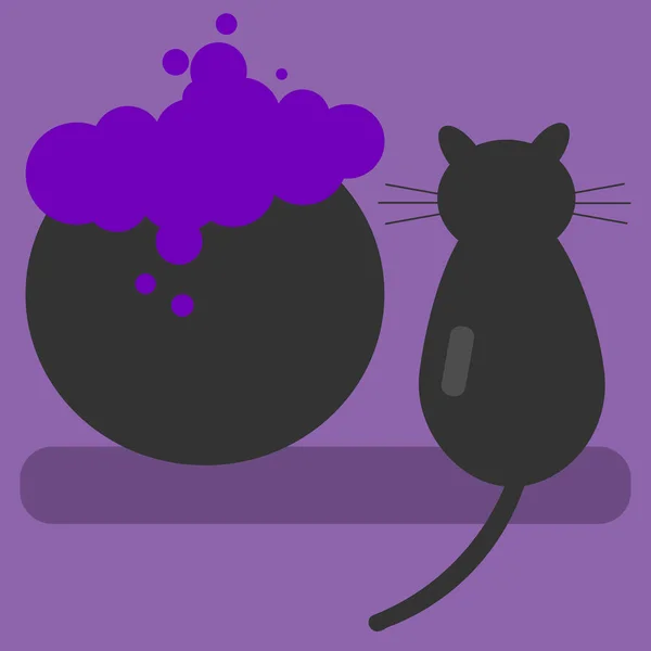 kedi çizgi film simgesi vektör illüstrasyonu 