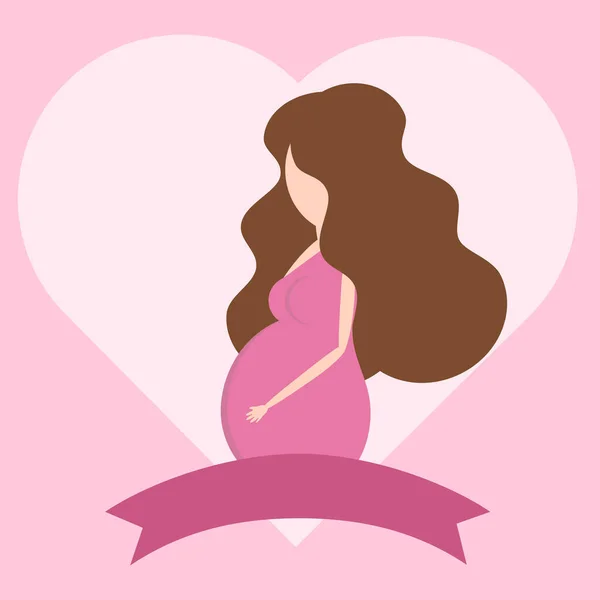 Çiçekli hamile kadın 