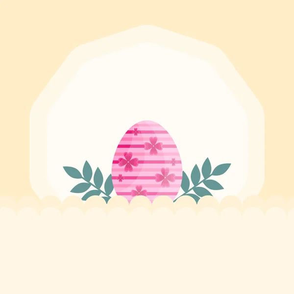 Иллюстрация Пасхального Яйца Плоском Стиле — стоковое фото
