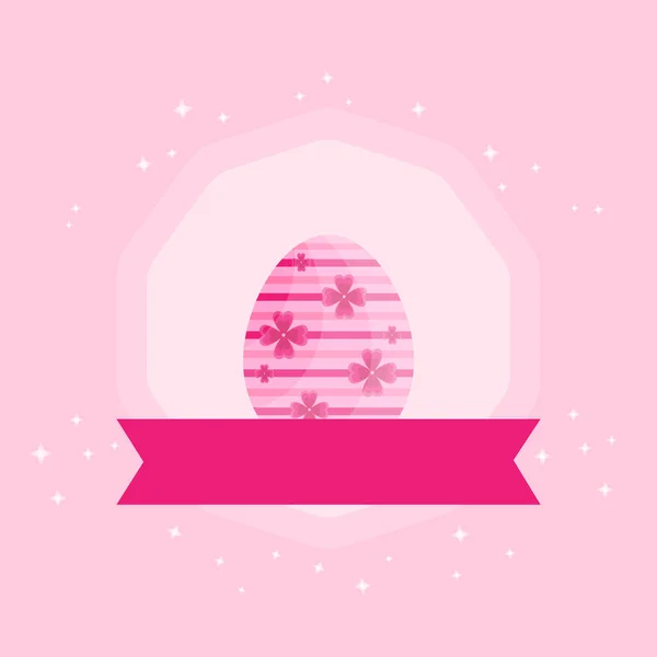 Pink Egg Eggs Shape Card — Stock Photo, Image