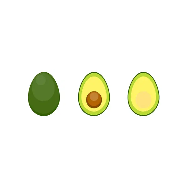 Ілюстрація Зеленого Авокадо — стокове фото