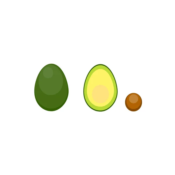 Dies Ist Eine Illustration Der Grünen Avocado — Stockfoto