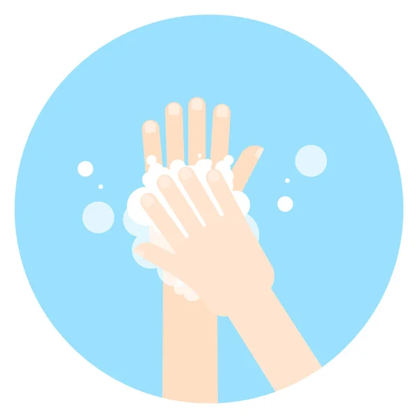 Temizlik resimleriyle el yıkama.