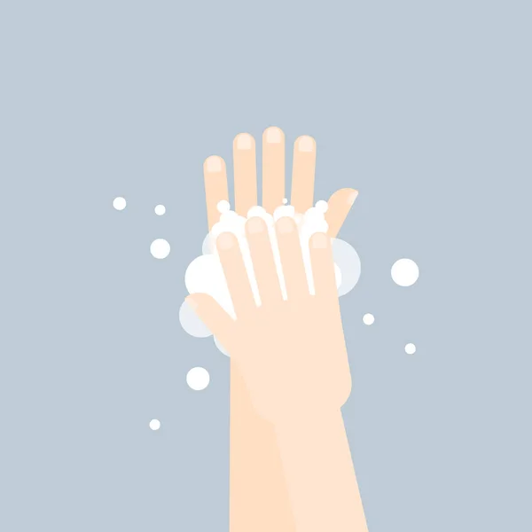 Руки Мытья Рук Чистой Иллюстрацией — стоковое фото