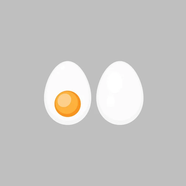 Αυτό Είναι Ένα Αυγό Γκρι Φόντο — Φωτογραφία Αρχείου