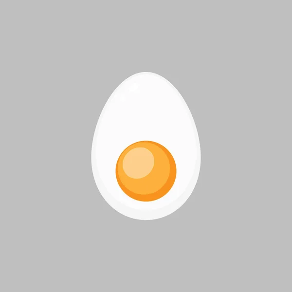 Este Huevo Sobre Fondo Gris Imagen de stock