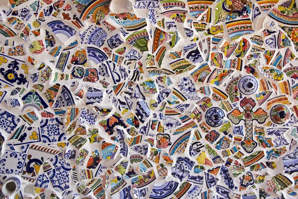 Fragmente mexikanischen Geschirrs Stockbild