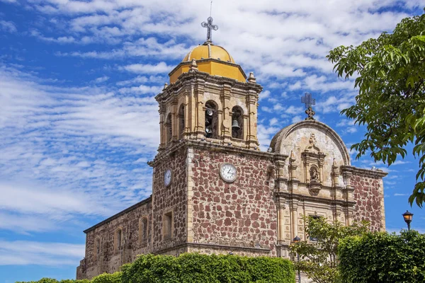 Barock Kolonial Kyrka Santiago Apostol Tequila Mexiko Stockfoto